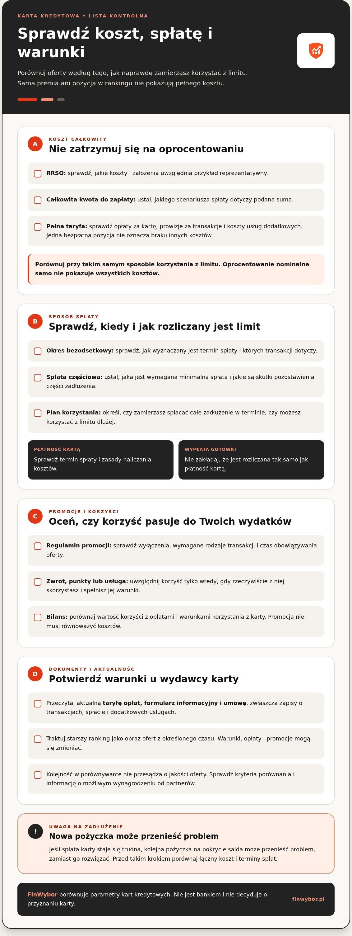 Infografika: Najlepsza karta kredytowa 2026: jak porównać oferty w 2026 roku?